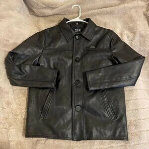 Emporio & Co Italian Button Down Leather Jacket